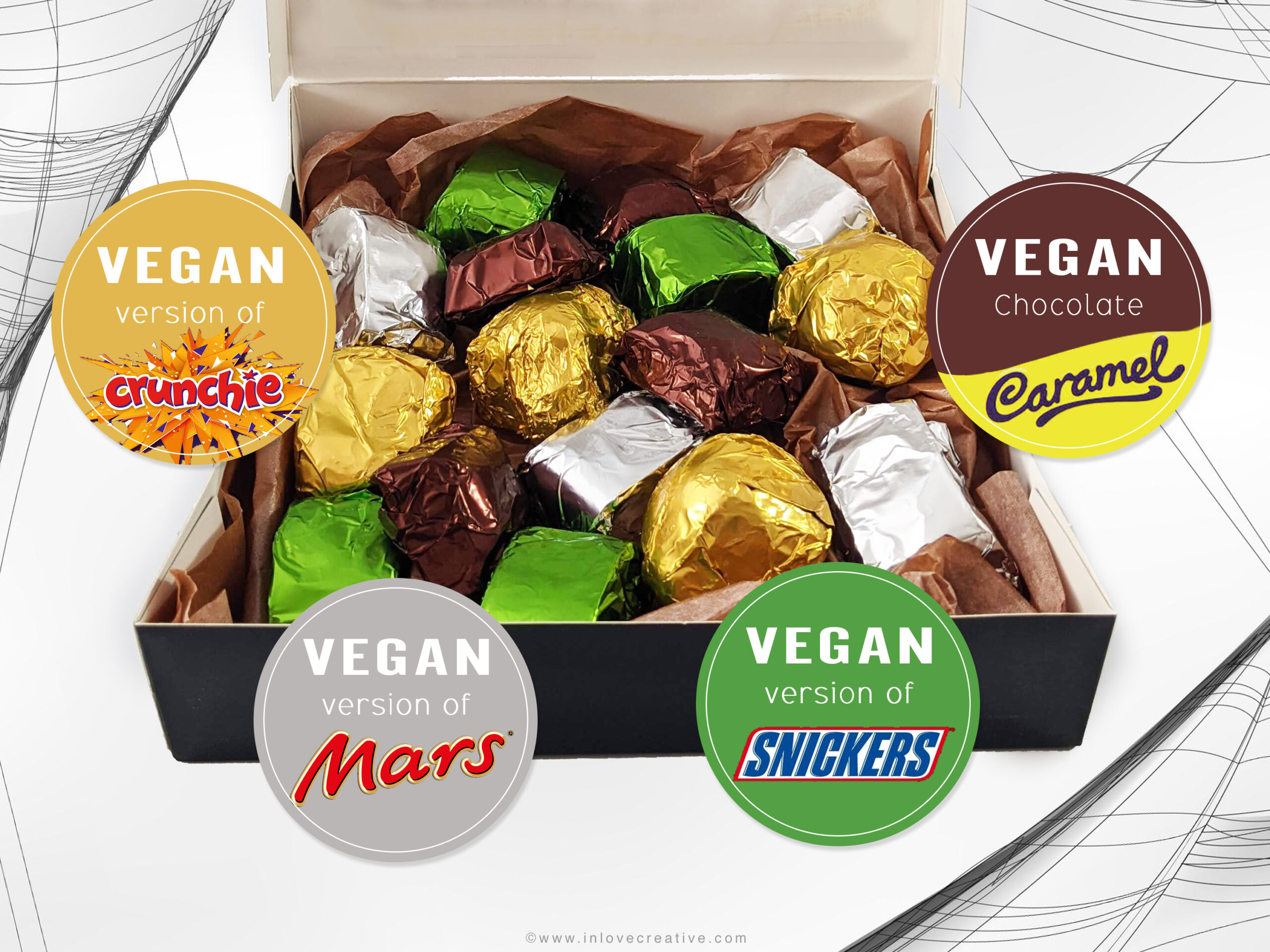 Vegan HALLOWEEN Chocolate Selection Box, Vegetarian, Nondairy, Free